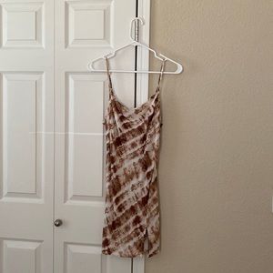 Shein Brown Tiedye Mini Dress